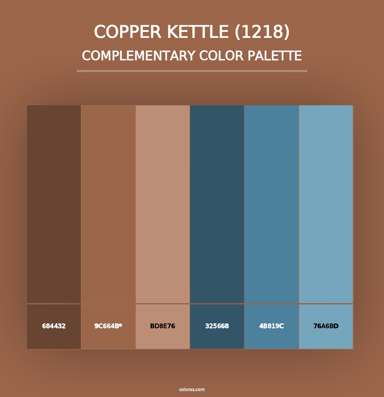 Copper Kettle (1218) - Complementary Color Palette