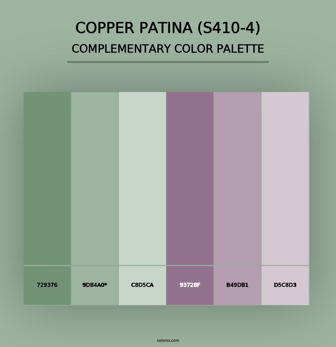 Copper Patina (S410-4) - Complementary Color Palette