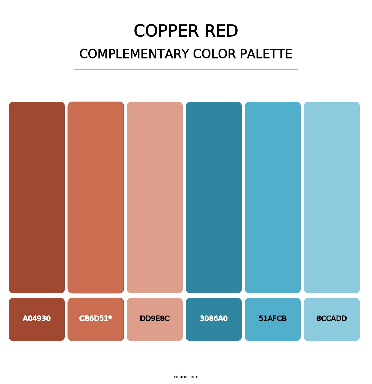 Copper Red - Complementary Color Palette