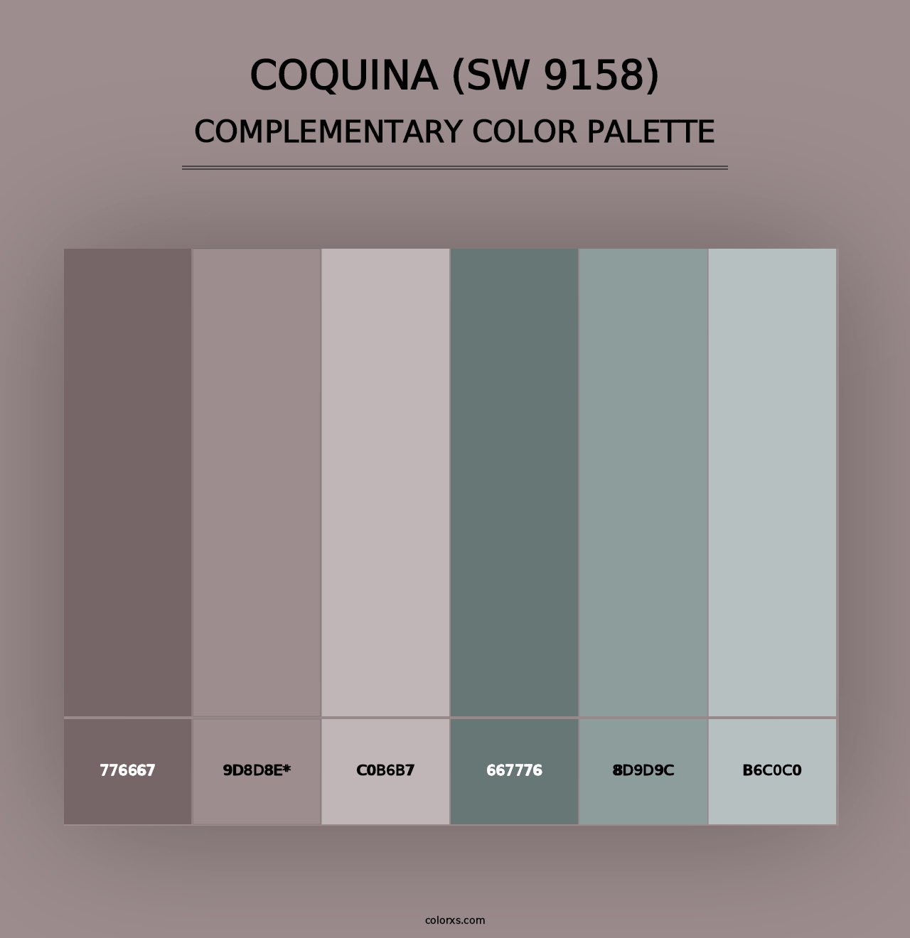 Coquina (SW 9158) - Complementary Color Palette