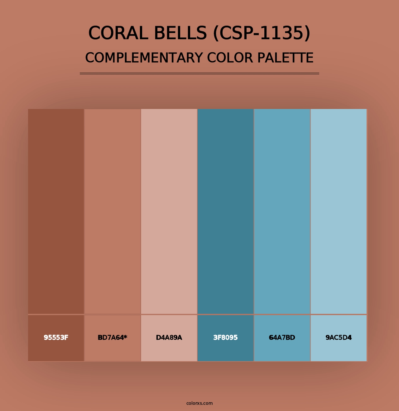 Coral Bells (CSP-1135) - Complementary Color Palette