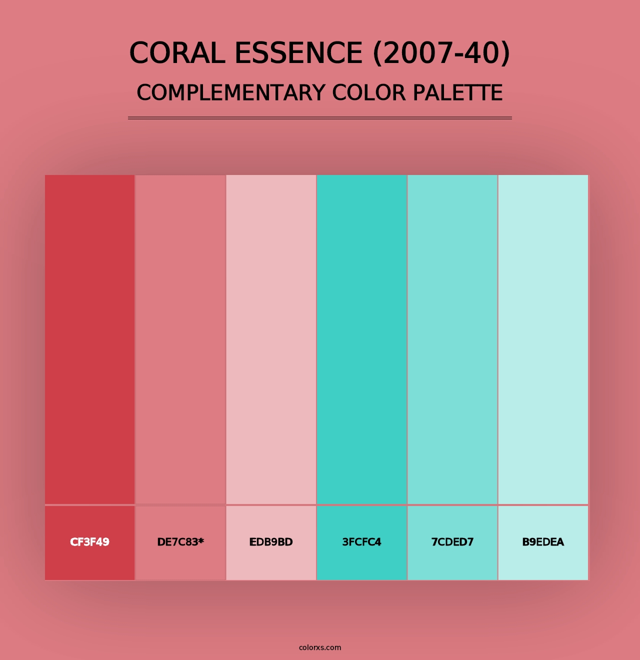 Coral Essence (2007-40) - Complementary Color Palette