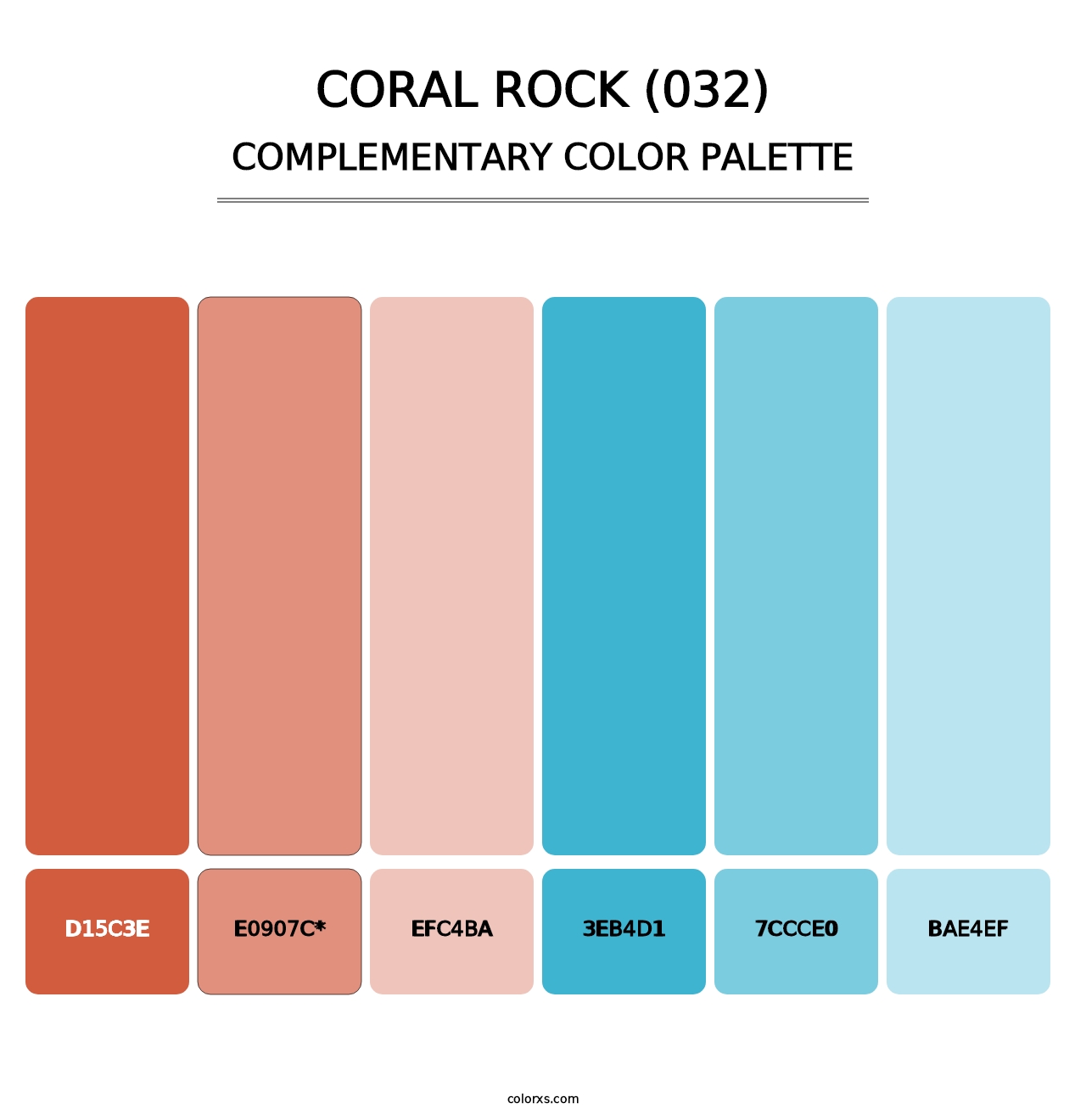 Coral Rock (032) - Complementary Color Palette