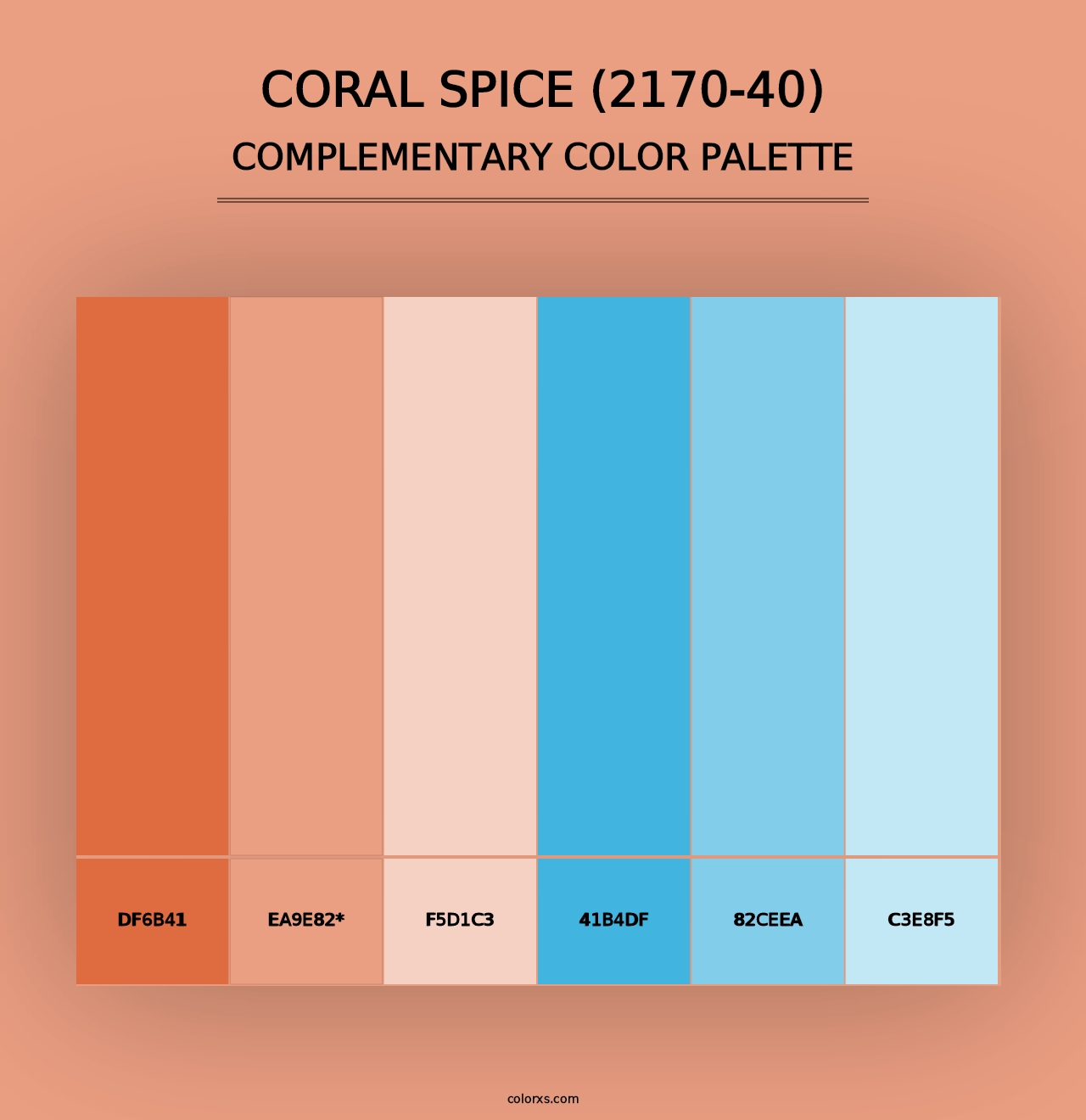 Coral Spice (2170-40) - Complementary Color Palette