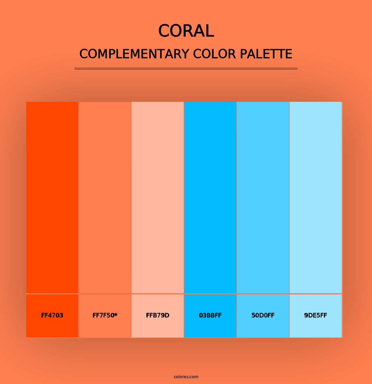 Coral - Complementary Color Palette