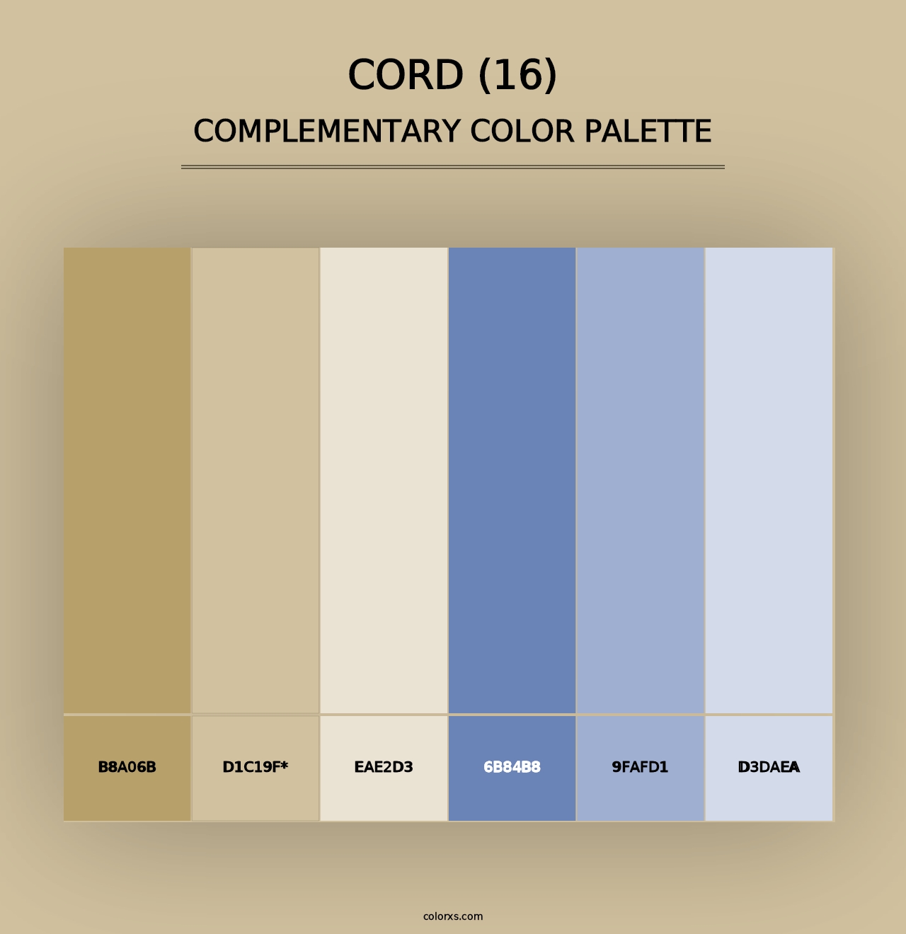 Cord (16) - Complementary Color Palette