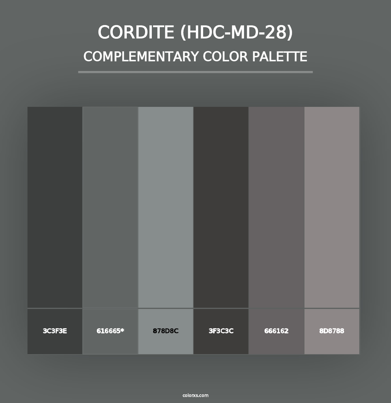 Cordite (HDC-MD-28) - Complementary Color Palette