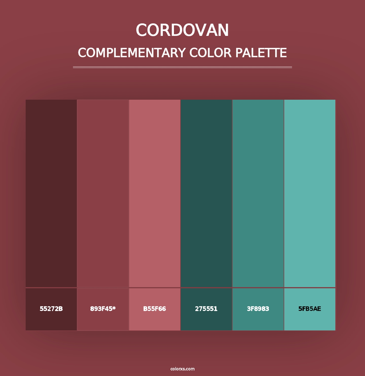 Cordovan - Complementary Color Palette