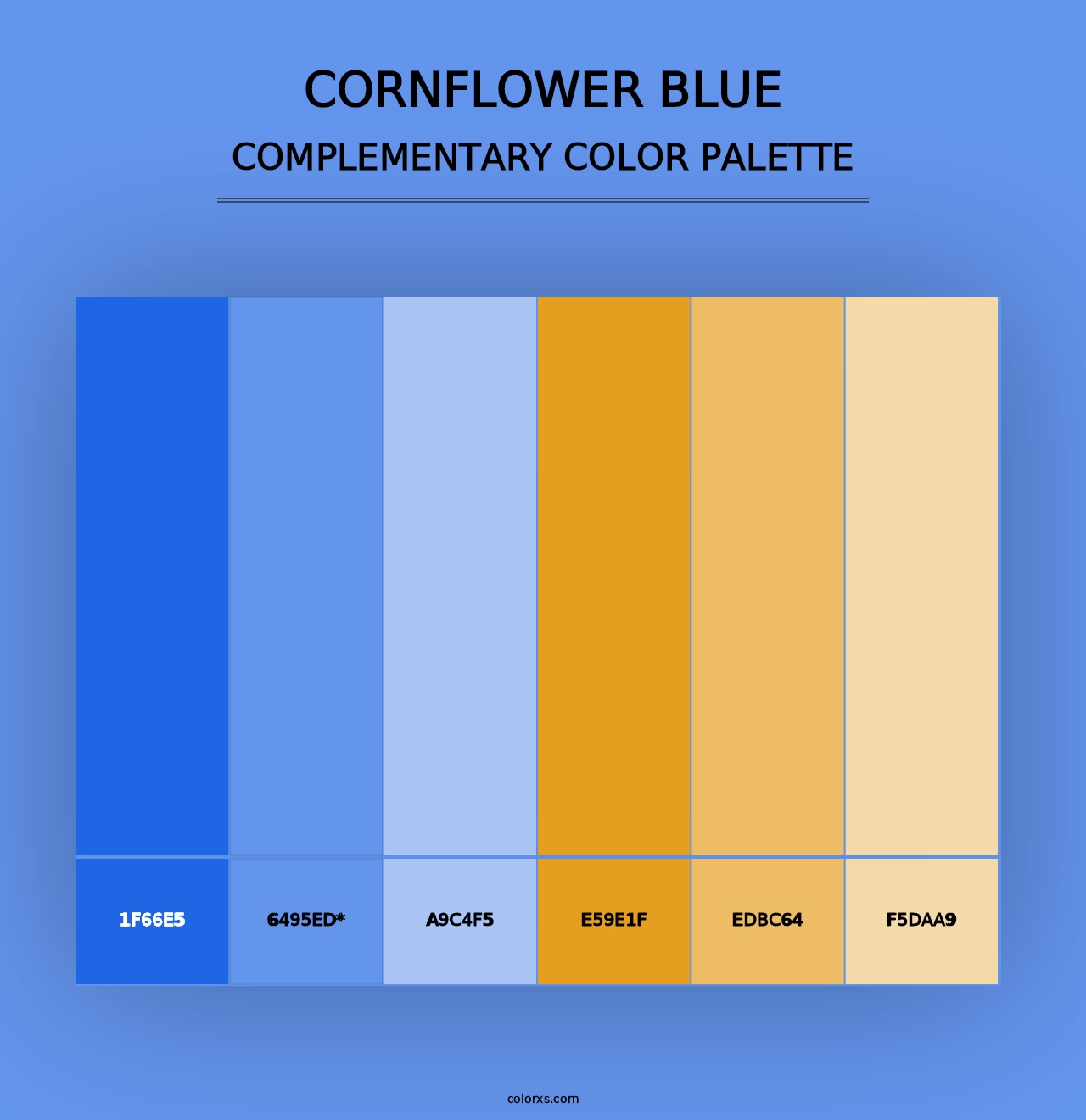 Cornflower Blue - Complementary Color Palette