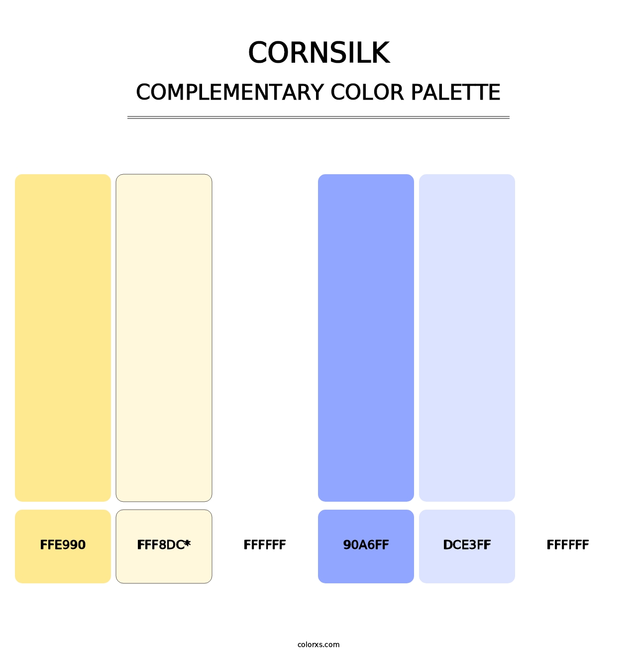 Cornsilk - Complementary Color Palette