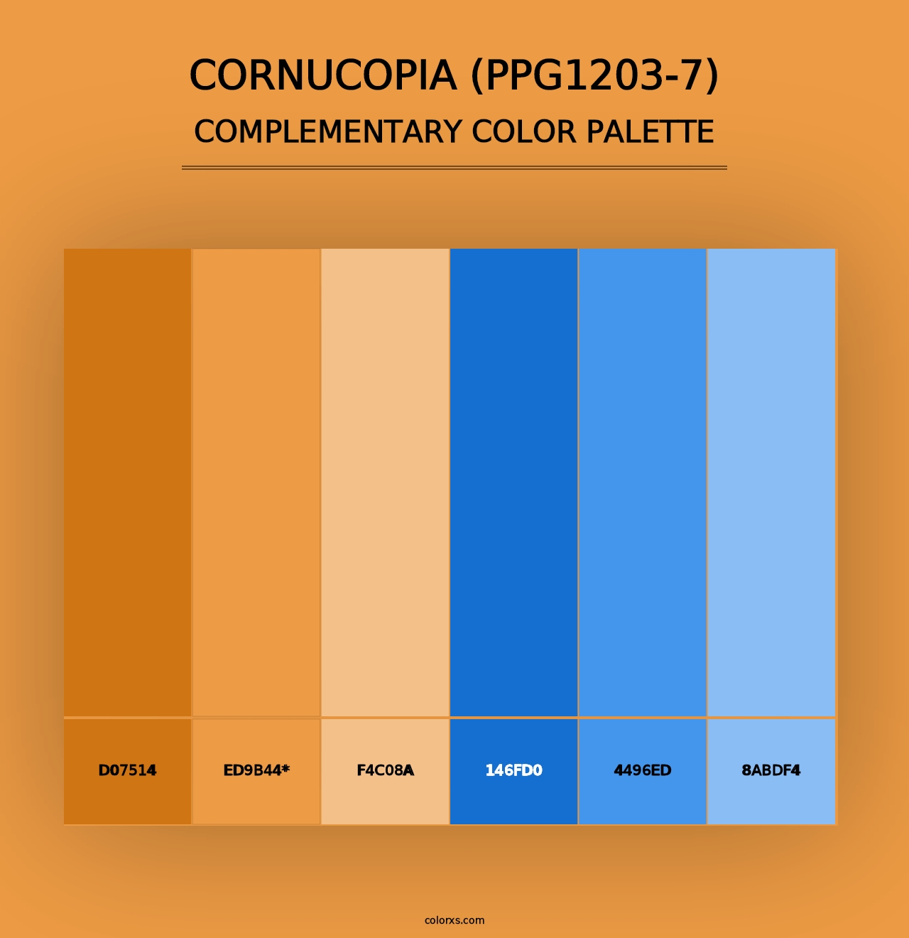 Cornucopia (PPG1203-7) - Complementary Color Palette