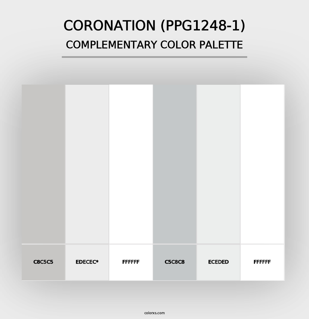 Coronation (PPG1248-1) - Complementary Color Palette