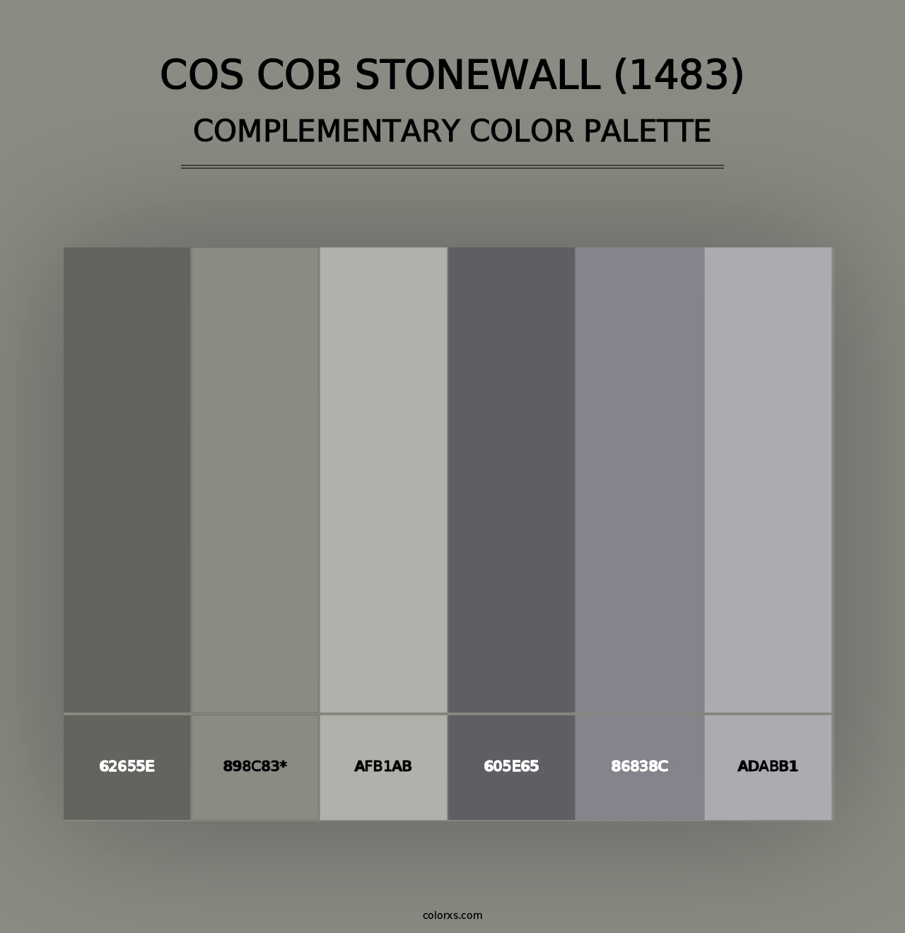 Cos Cob Stonewall (1483) - Complementary Color Palette