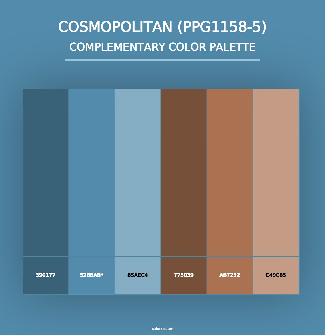 Cosmopolitan (PPG1158-5) - Complementary Color Palette