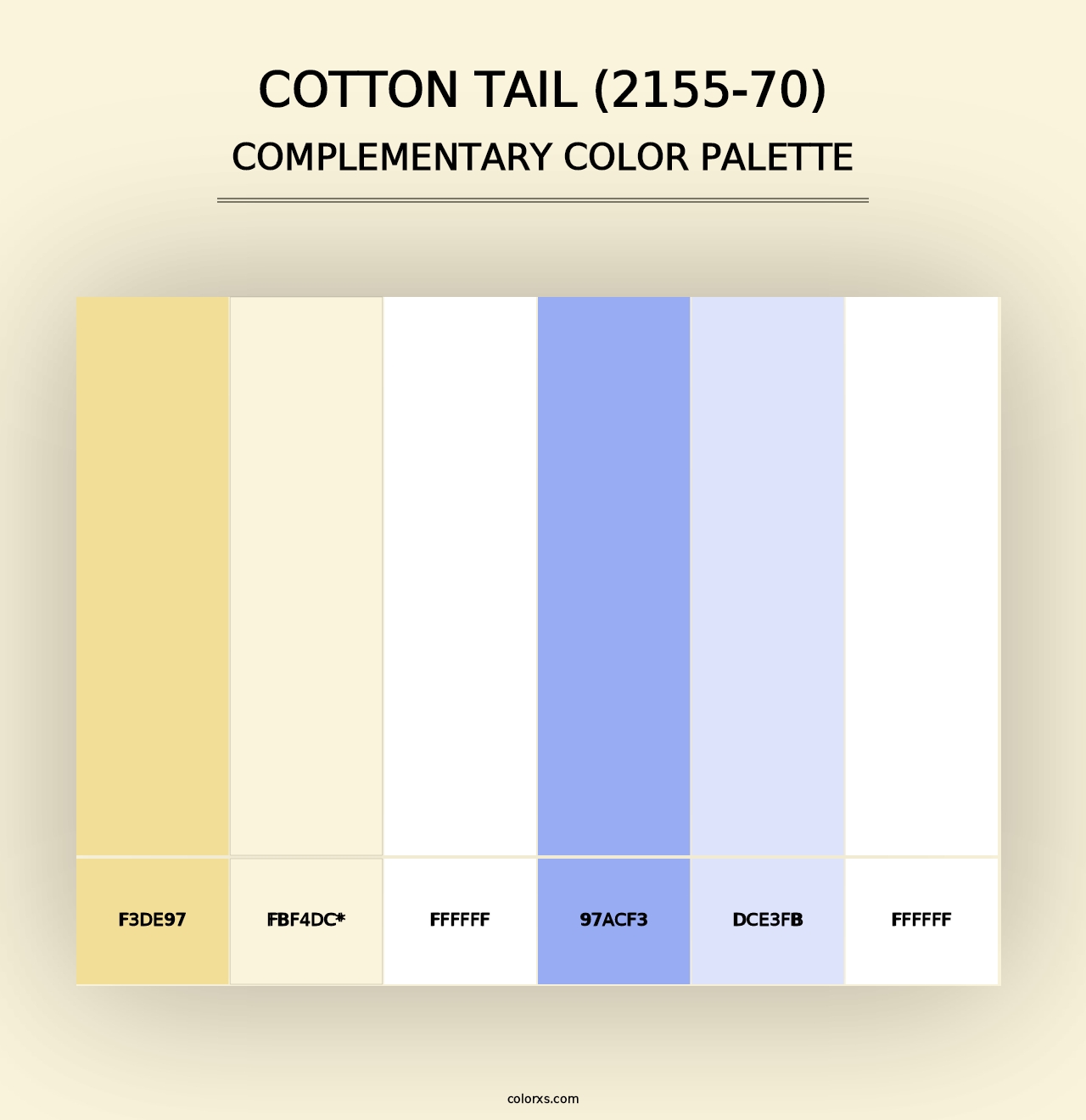 Cotton Tail (2155-70) - Complementary Color Palette