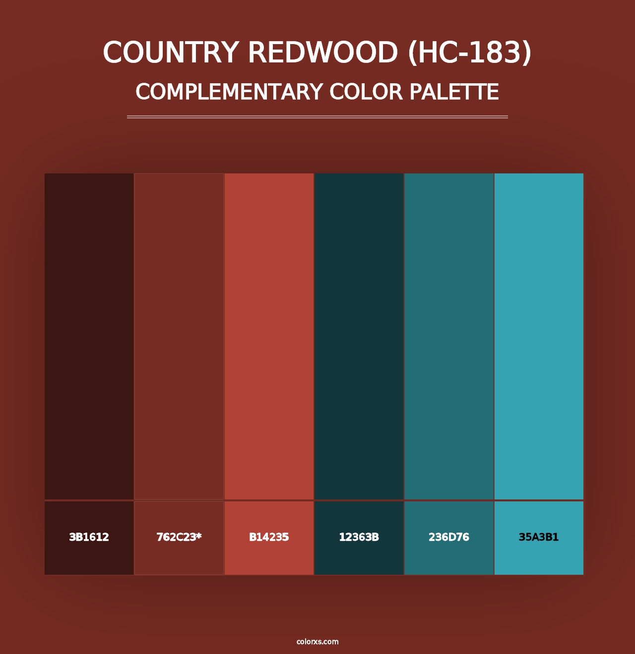 Country Redwood (HC-183) - Complementary Color Palette