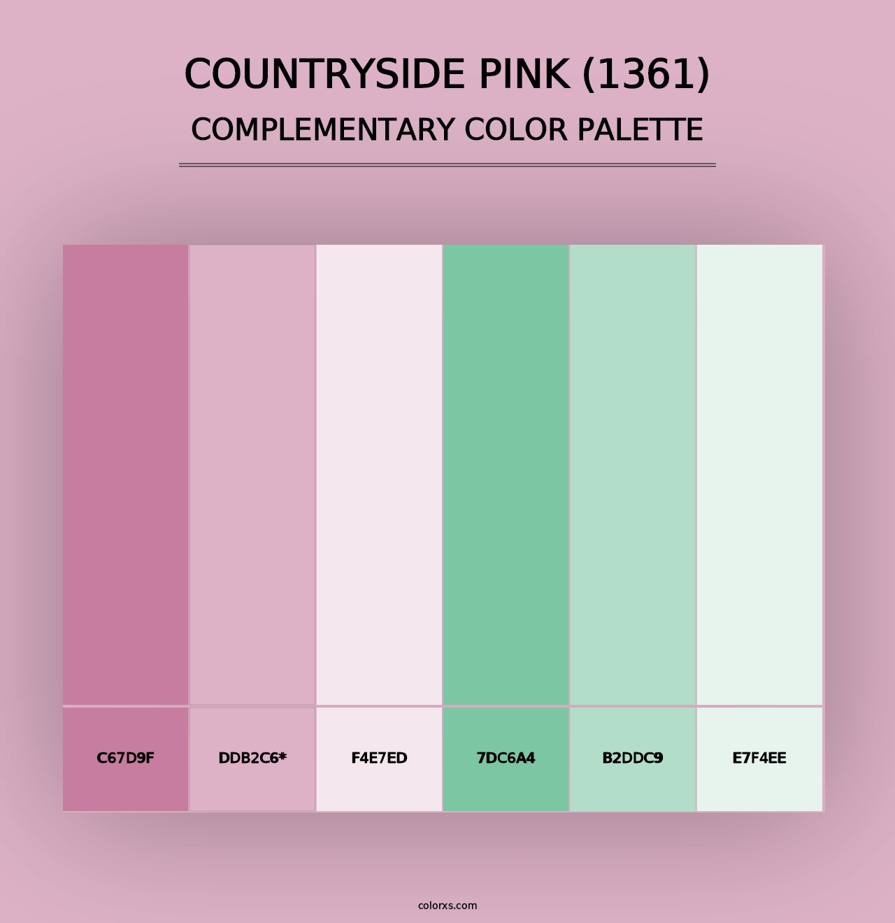 Countryside Pink (1361) - Complementary Color Palette