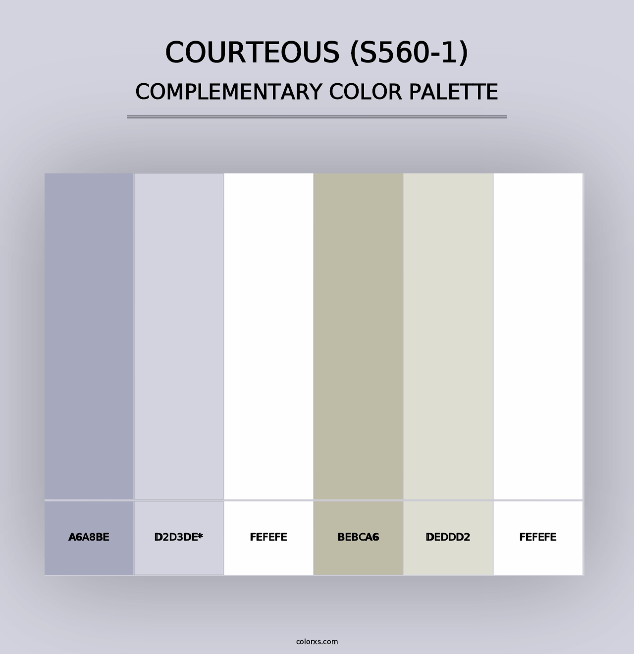 Courteous (S560-1) - Complementary Color Palette