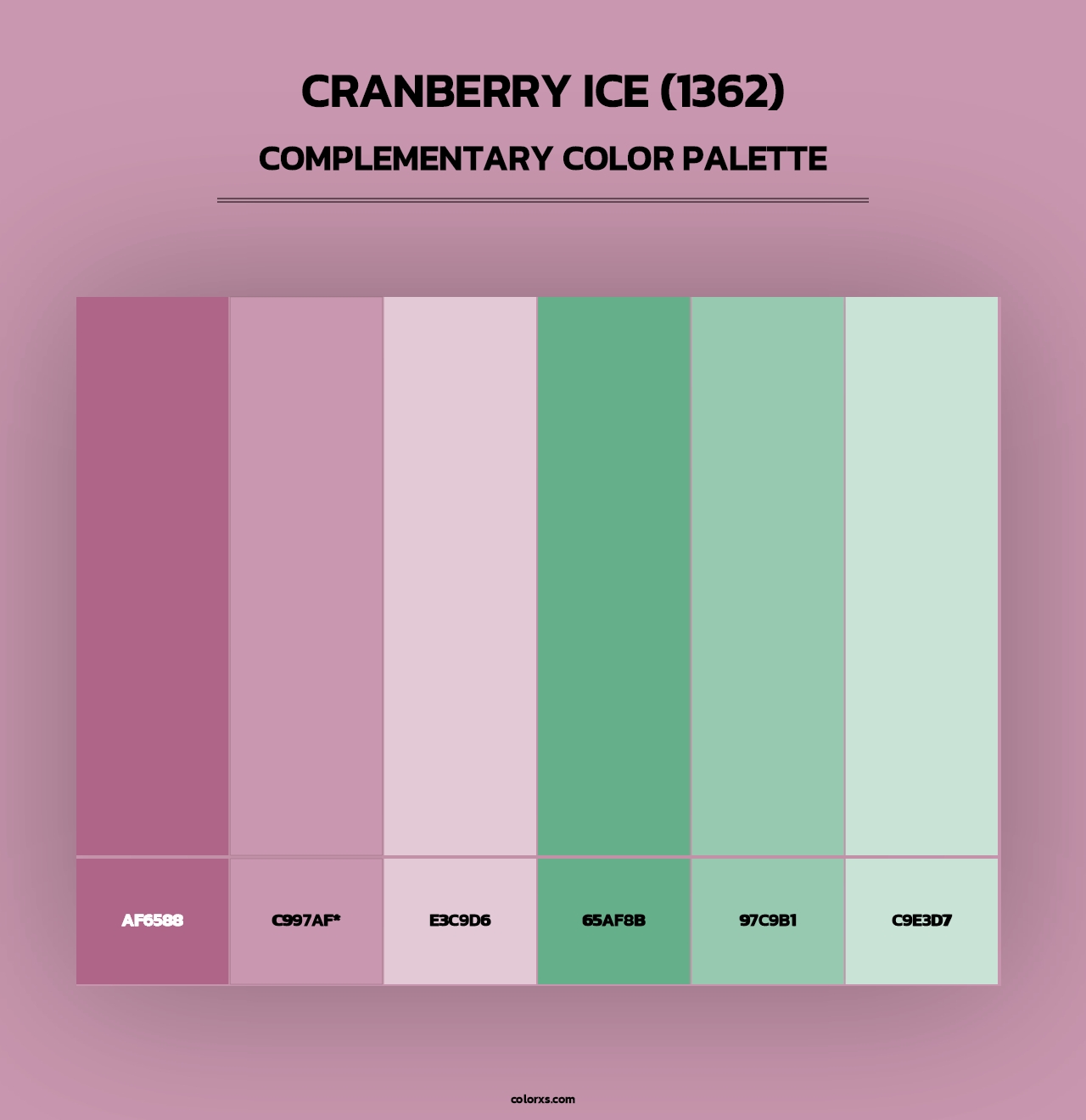 Cranberry Ice (1362) - Complementary Color Palette