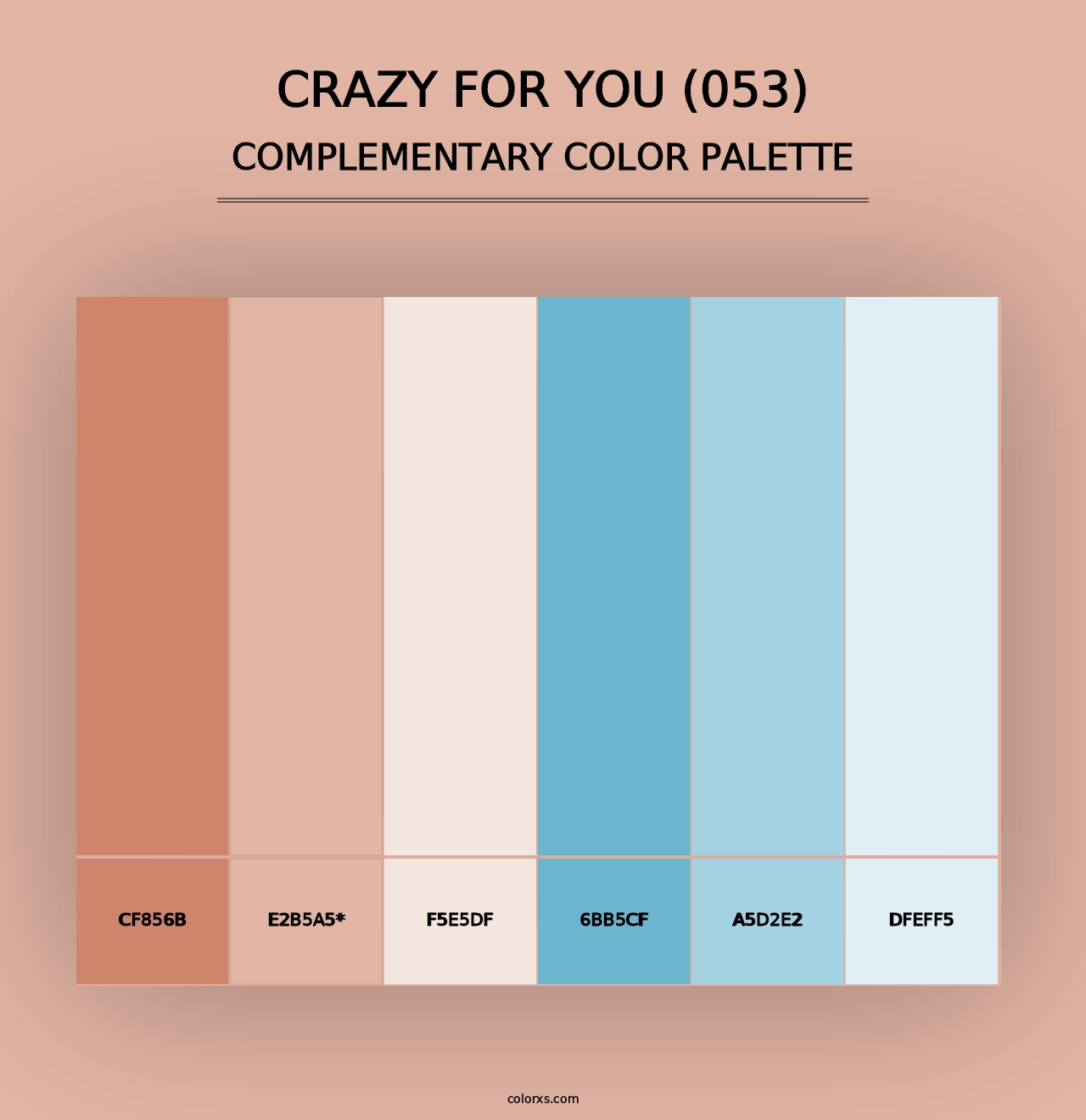 Crazy For You (053) - Complementary Color Palette