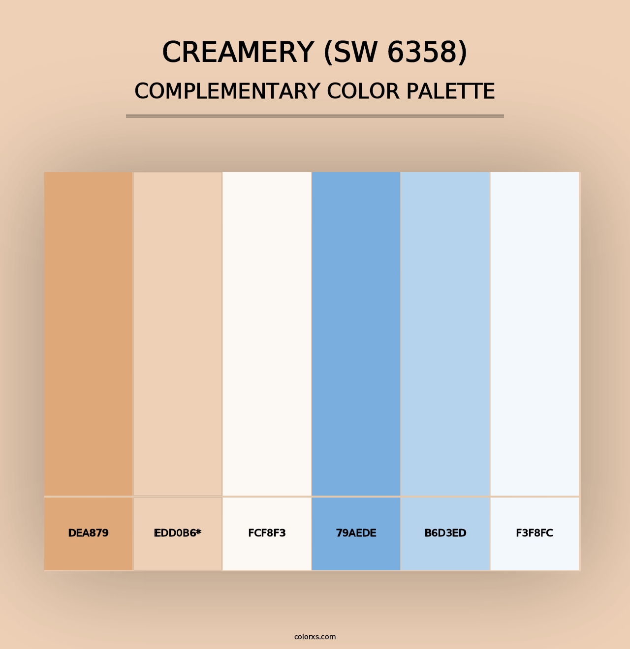 Creamery (SW 6358) - Complementary Color Palette