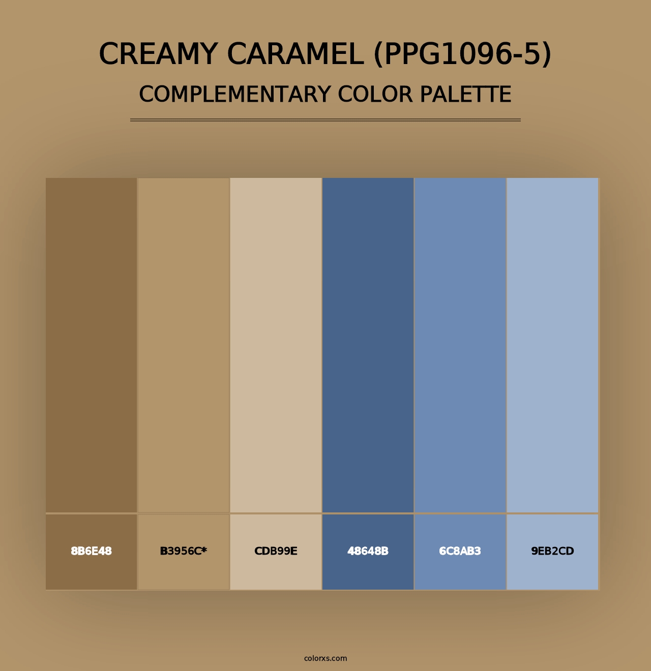 Creamy Caramel (PPG1096-5) - Complementary Color Palette