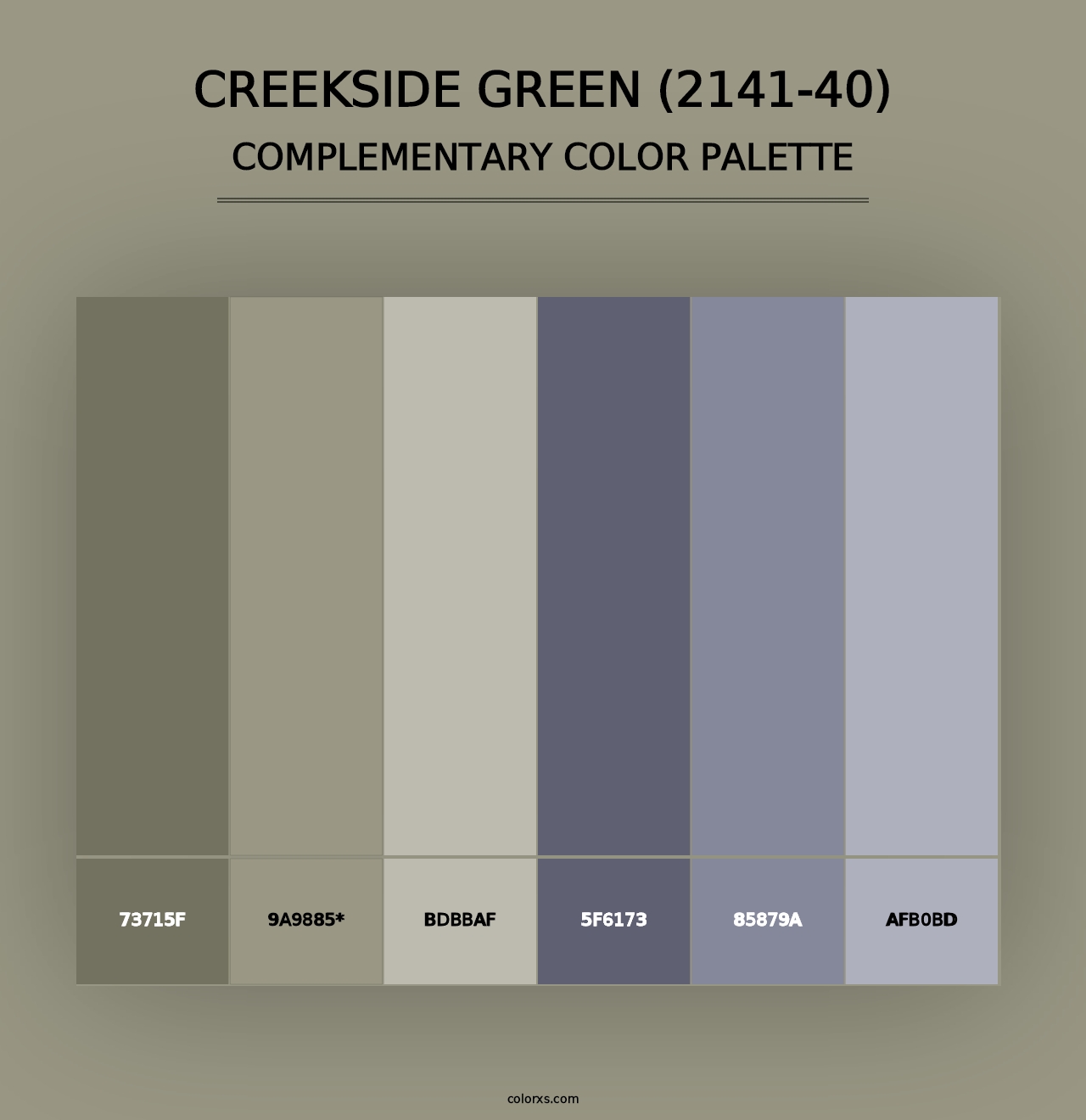 Creekside Green (2141-40) - Complementary Color Palette