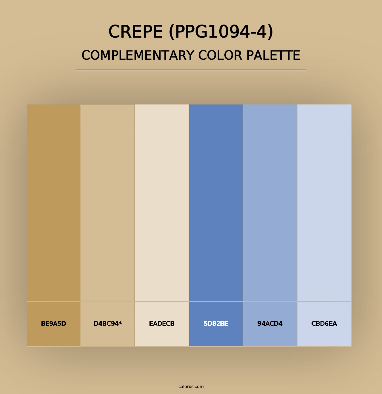 Crepe (PPG1094-4) - Complementary Color Palette