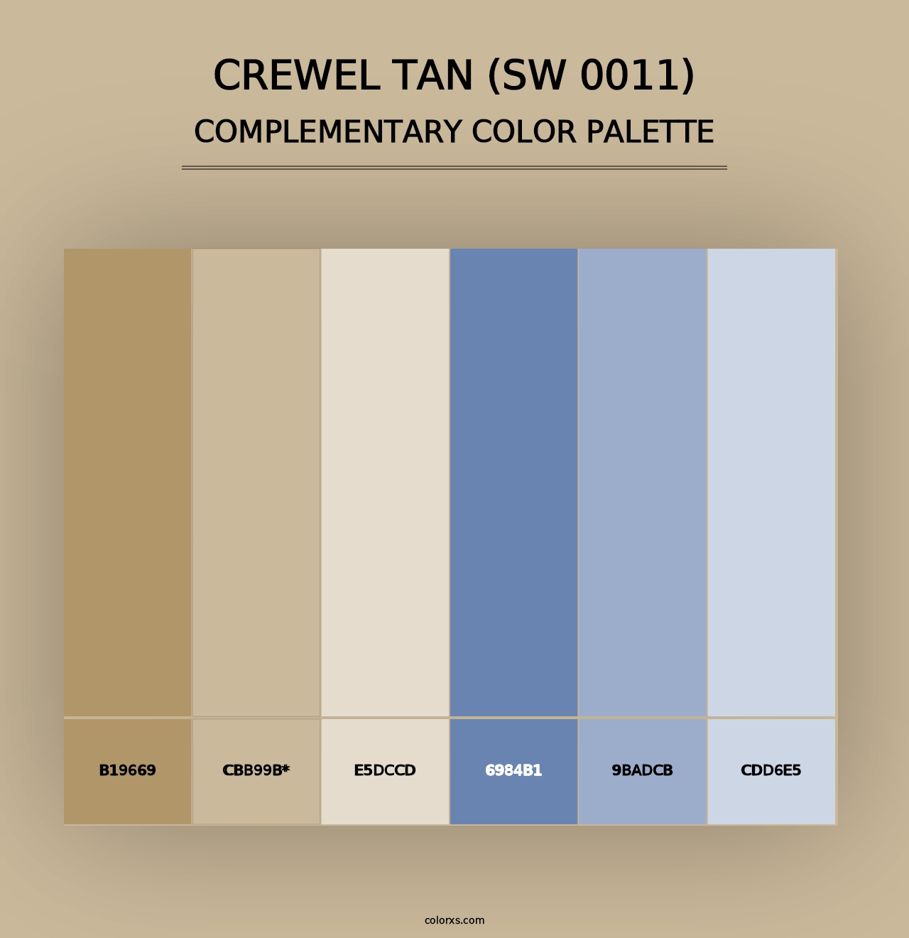 Crewel Tan (SW 0011) - Complementary Color Palette