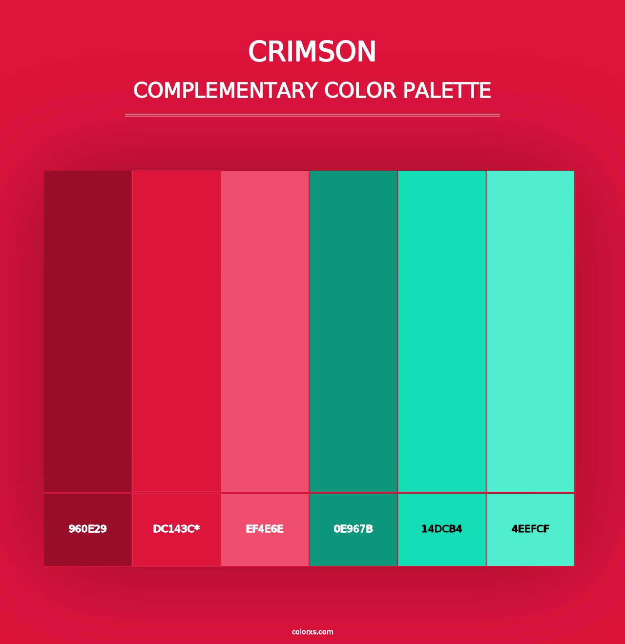 Crimson - Complementary Color Palette