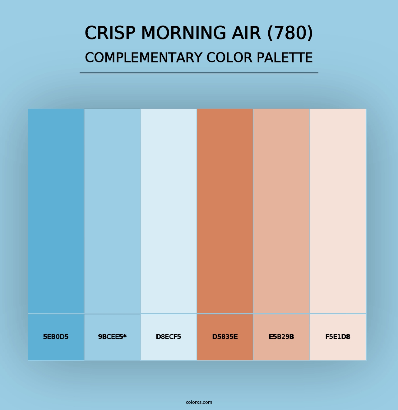 Crisp Morning Air (780) - Complementary Color Palette