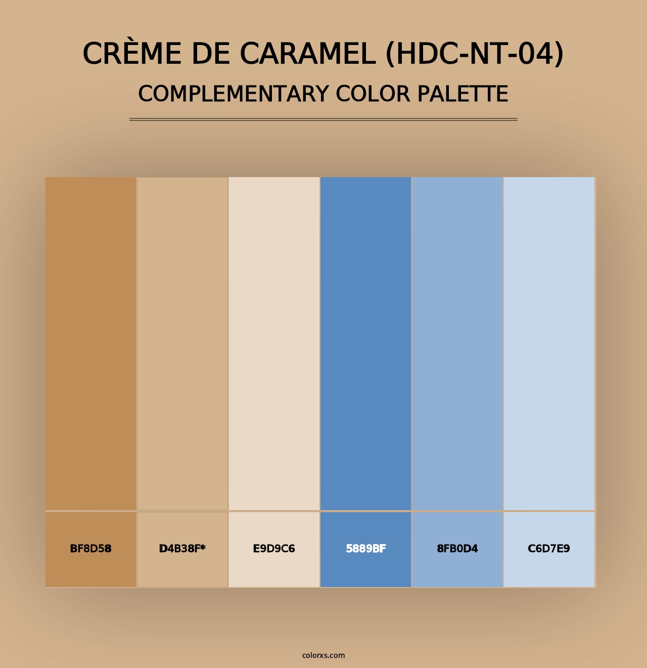 Crème De Caramel (HDC-NT-04) - Complementary Color Palette