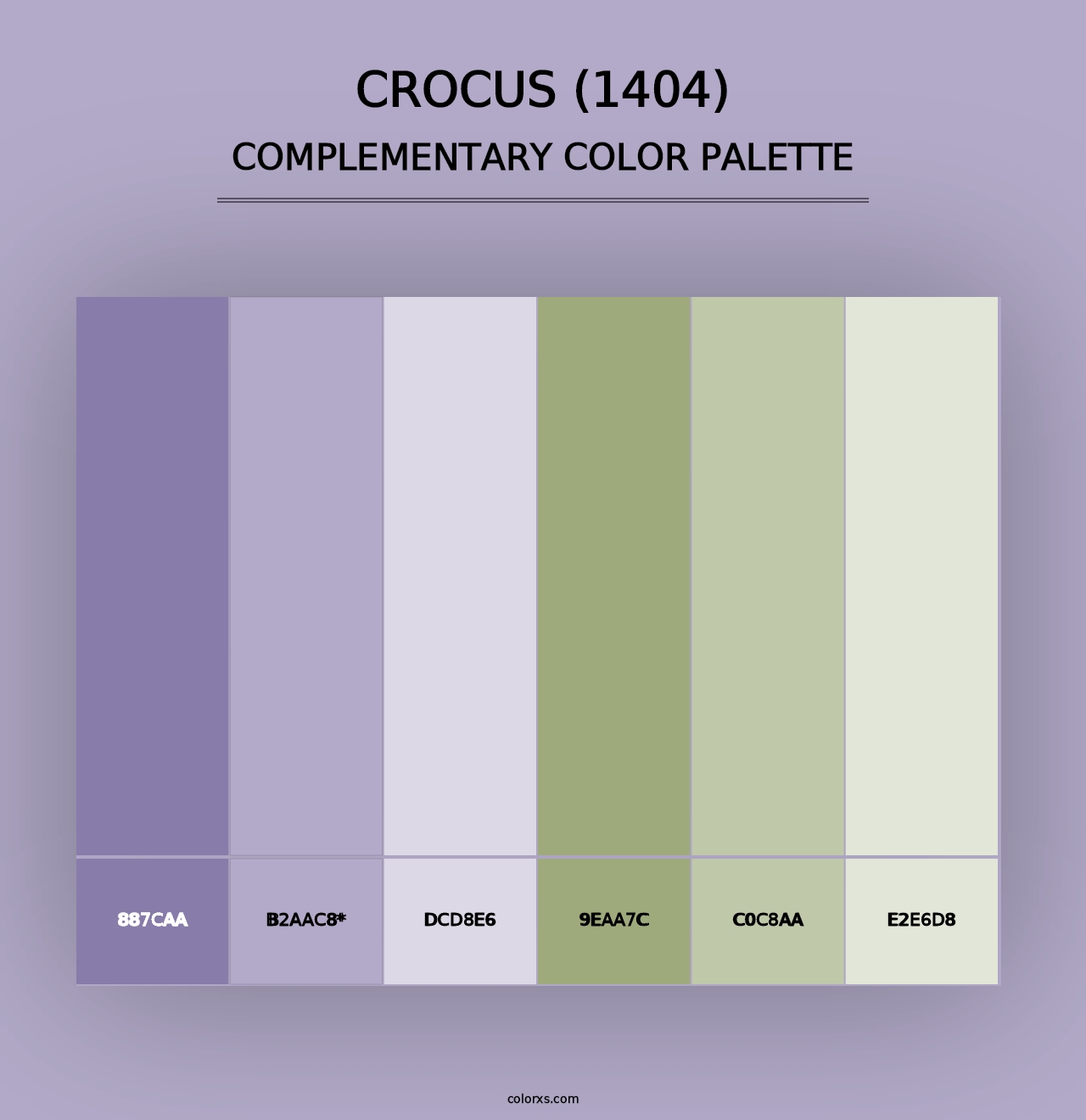 Crocus (1404) - Complementary Color Palette