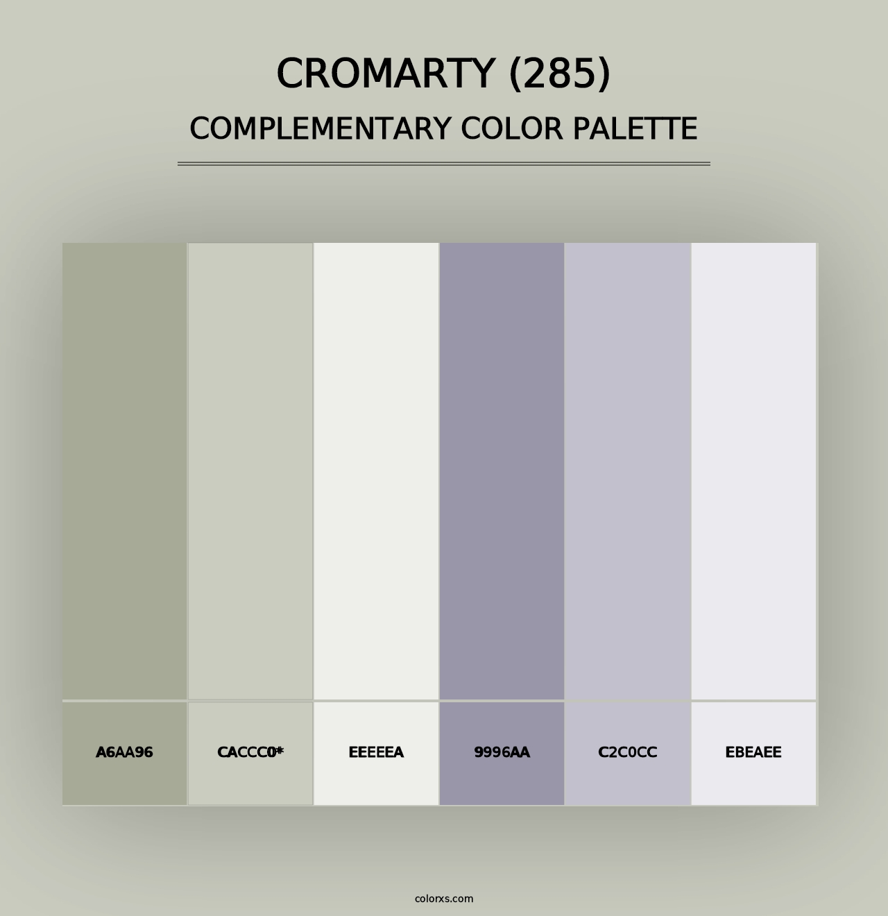 Cromarty (285) - Complementary Color Palette