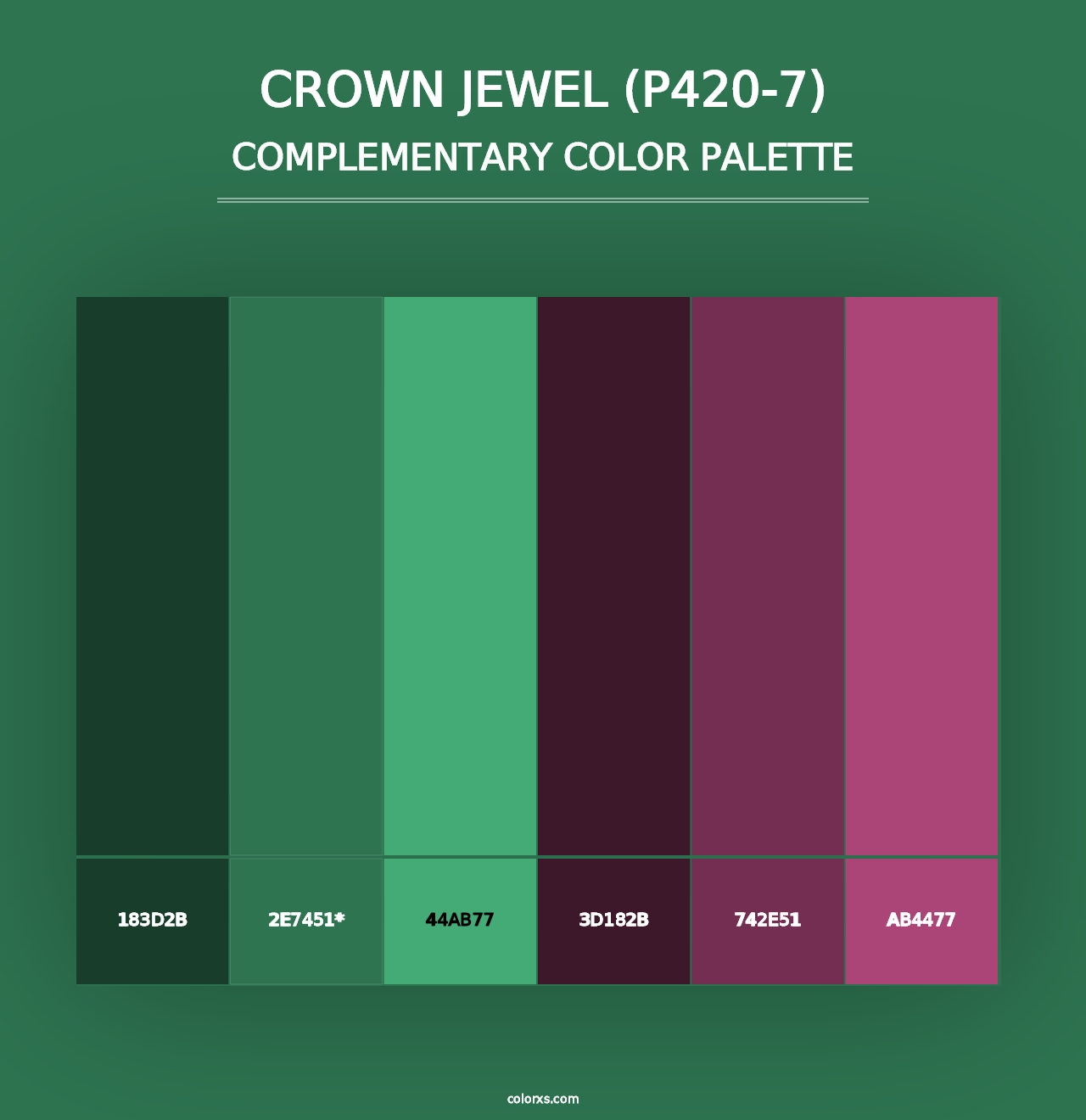 Crown Jewel (P420-7) - Complementary Color Palette