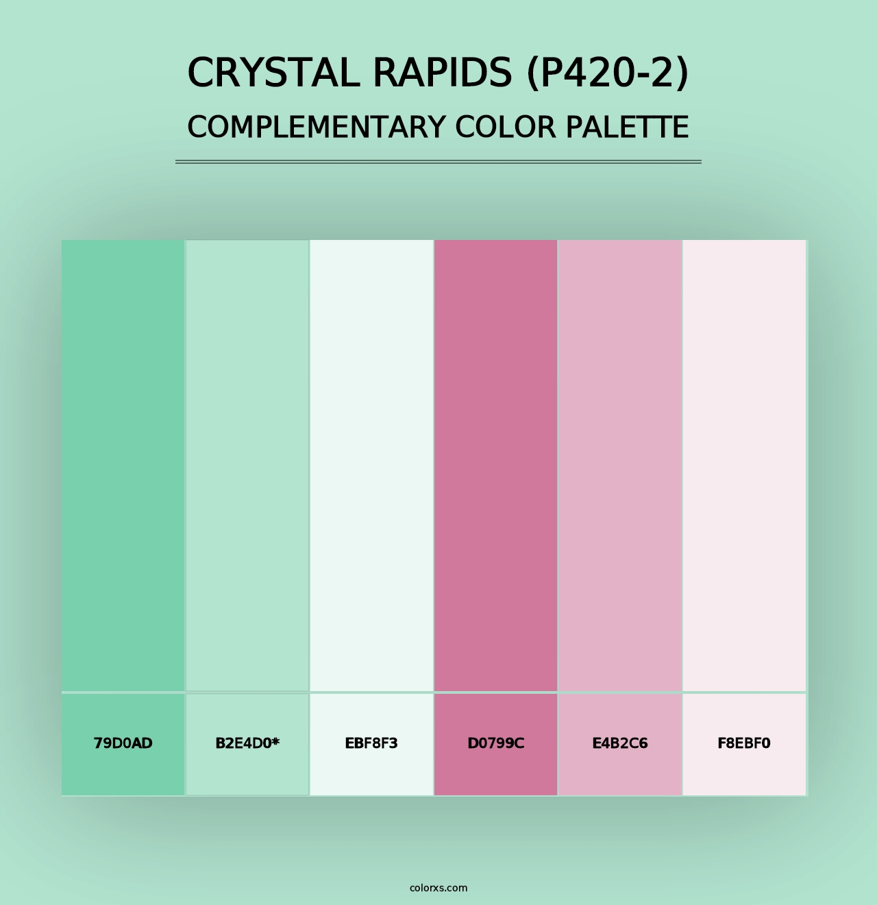 Crystal Rapids (P420-2) - Complementary Color Palette