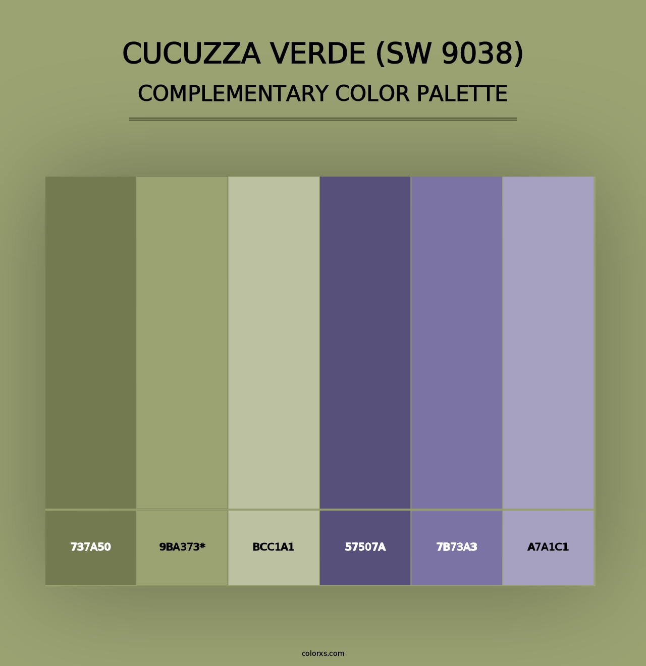 Cucuzza Verde (SW 9038) - Complementary Color Palette