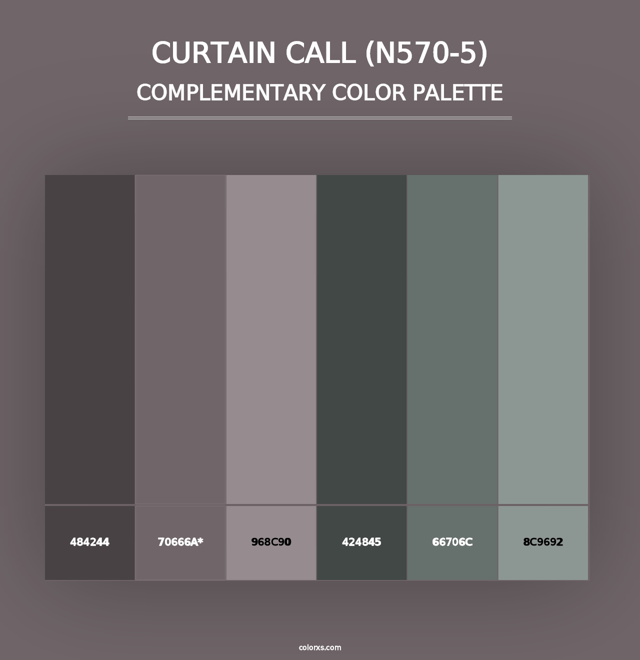 Curtain Call (N570-5) - Complementary Color Palette