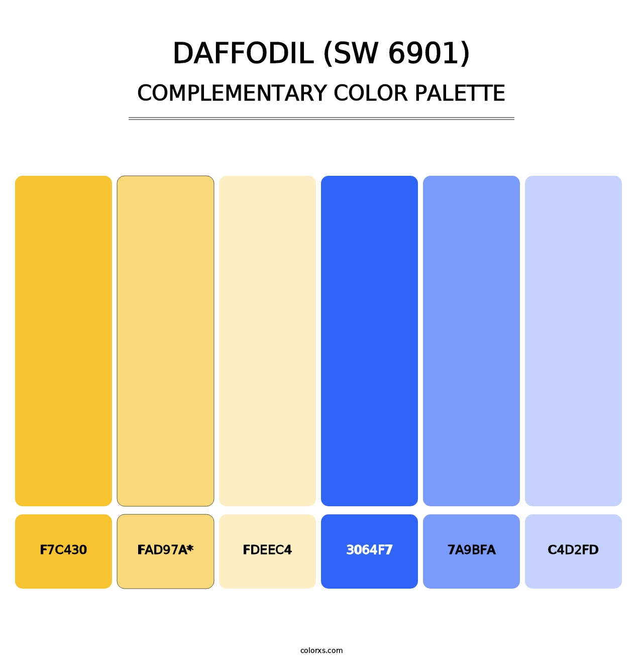 Daffodil (SW 6901) - Complementary Color Palette