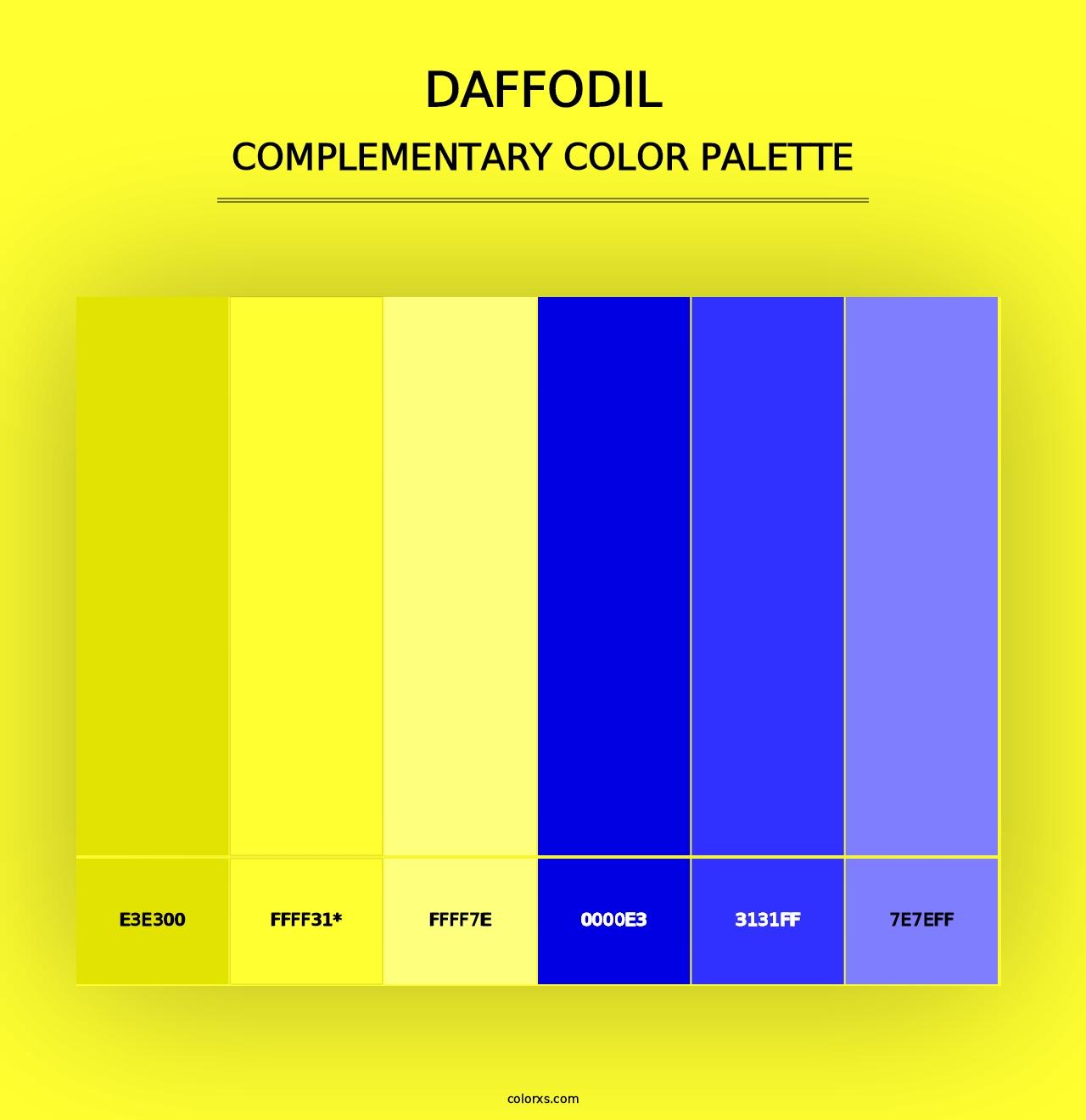 Daffodil - Complementary Color Palette