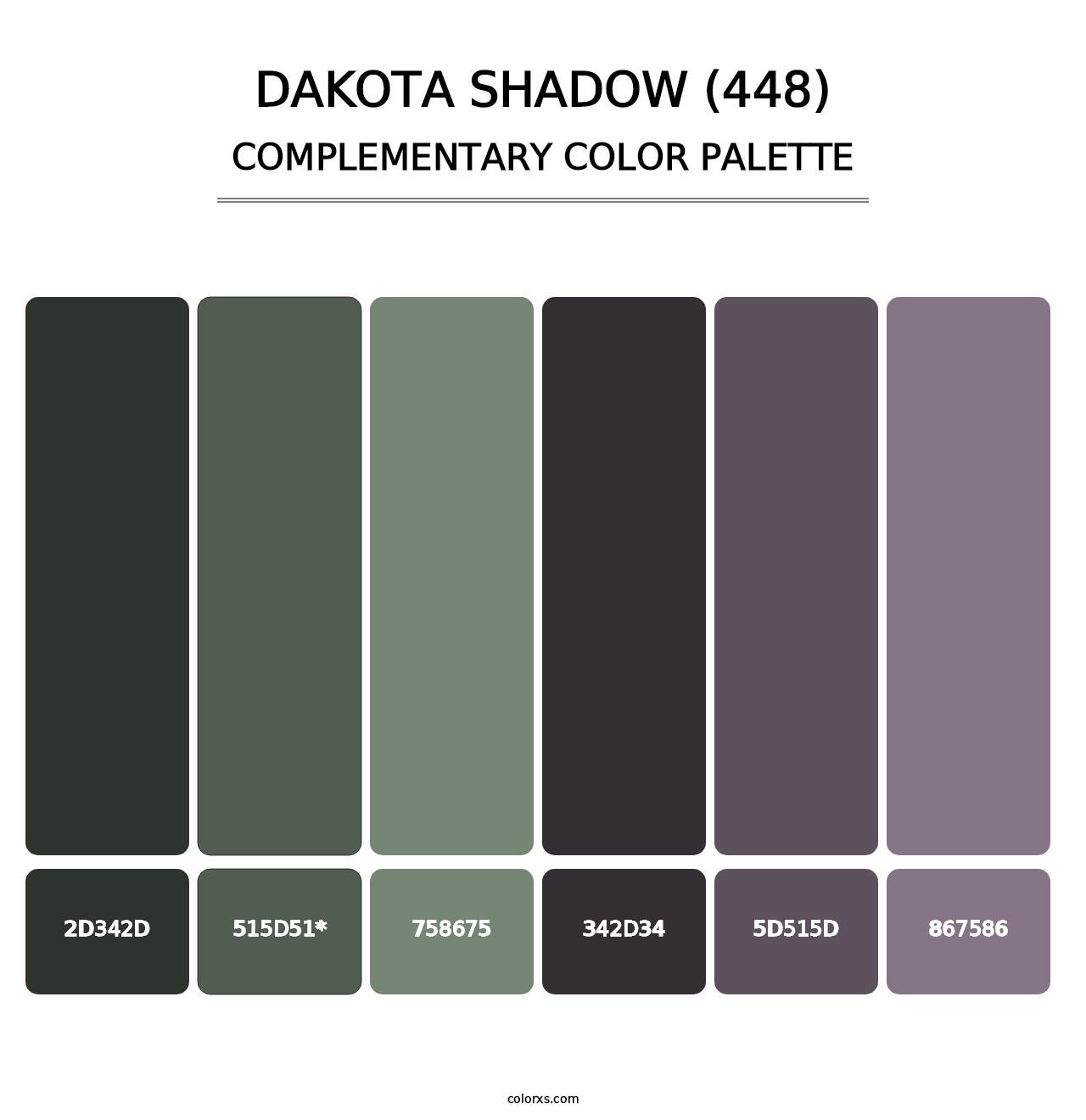 Dakota Shadow (448) - Complementary Color Palette