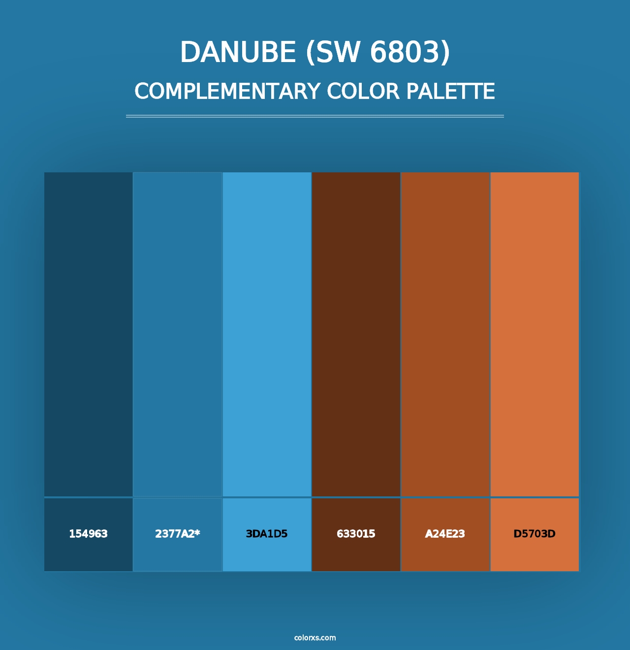 Danube (SW 6803) - Complementary Color Palette