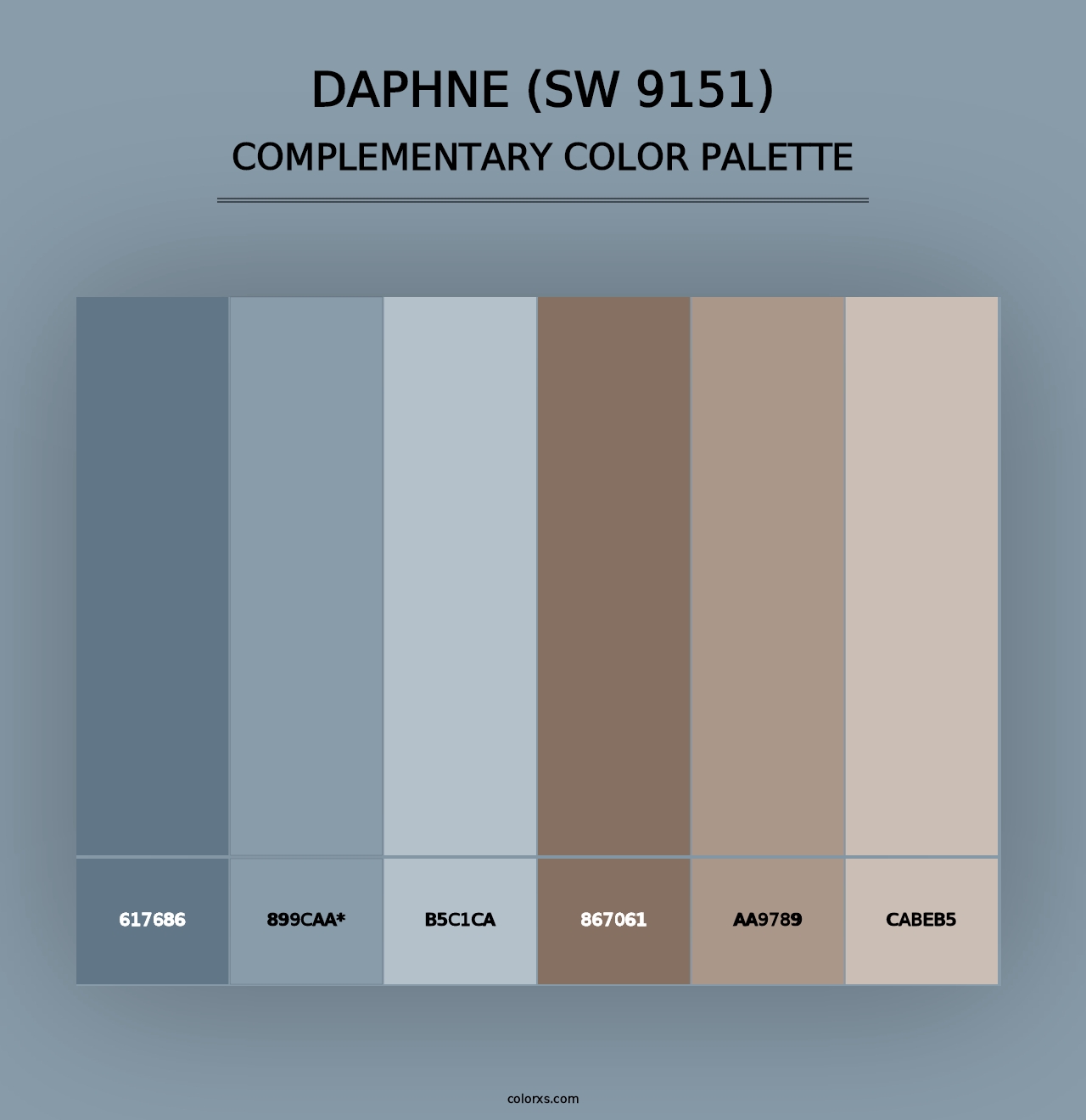 Daphne (SW 9151) - Complementary Color Palette