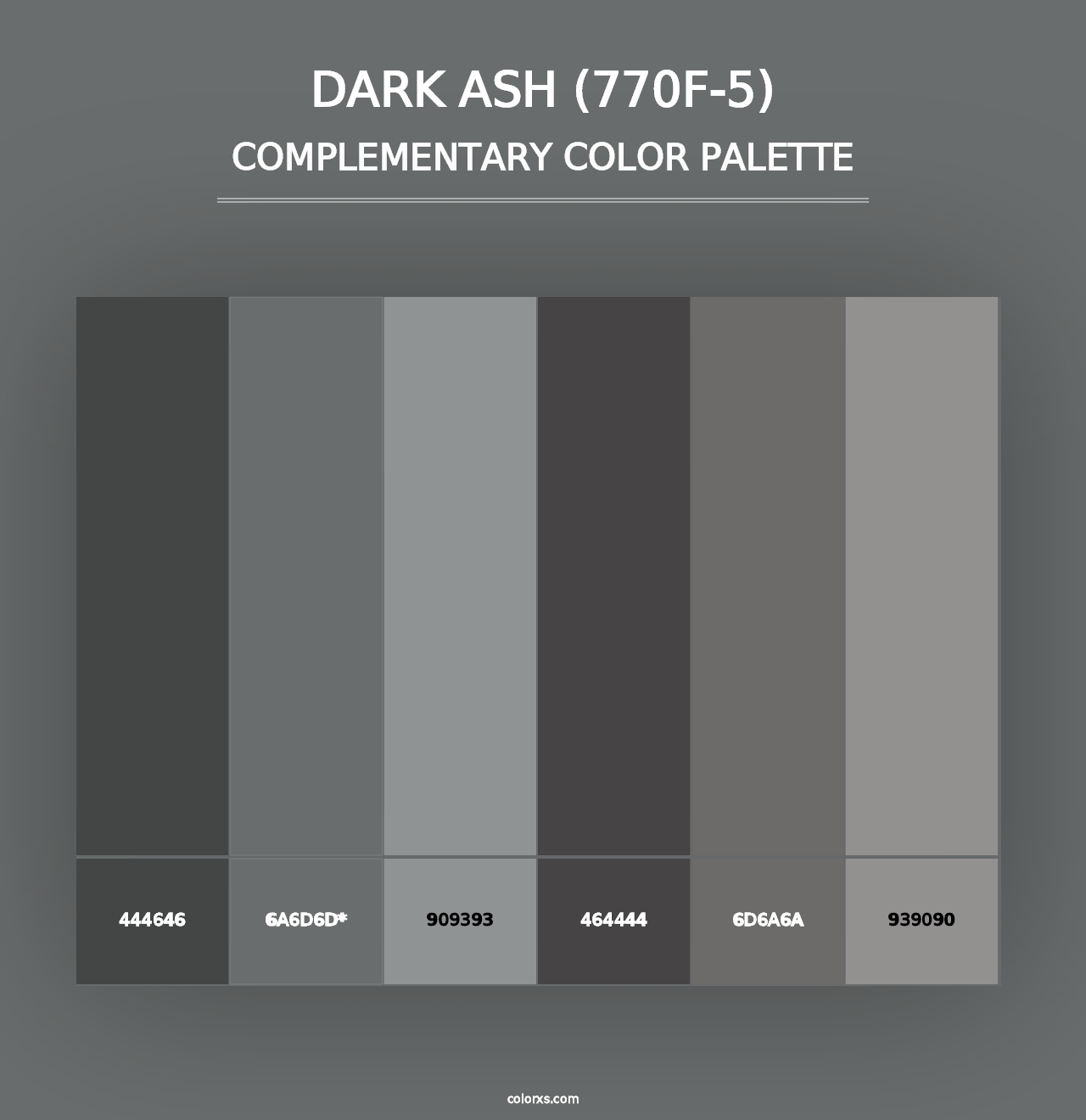 Dark Ash (770F-5) - Complementary Color Palette