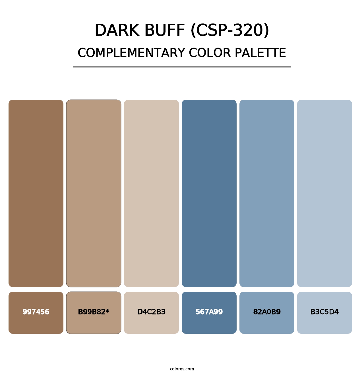 Dark Buff (CSP-320) - Complementary Color Palette