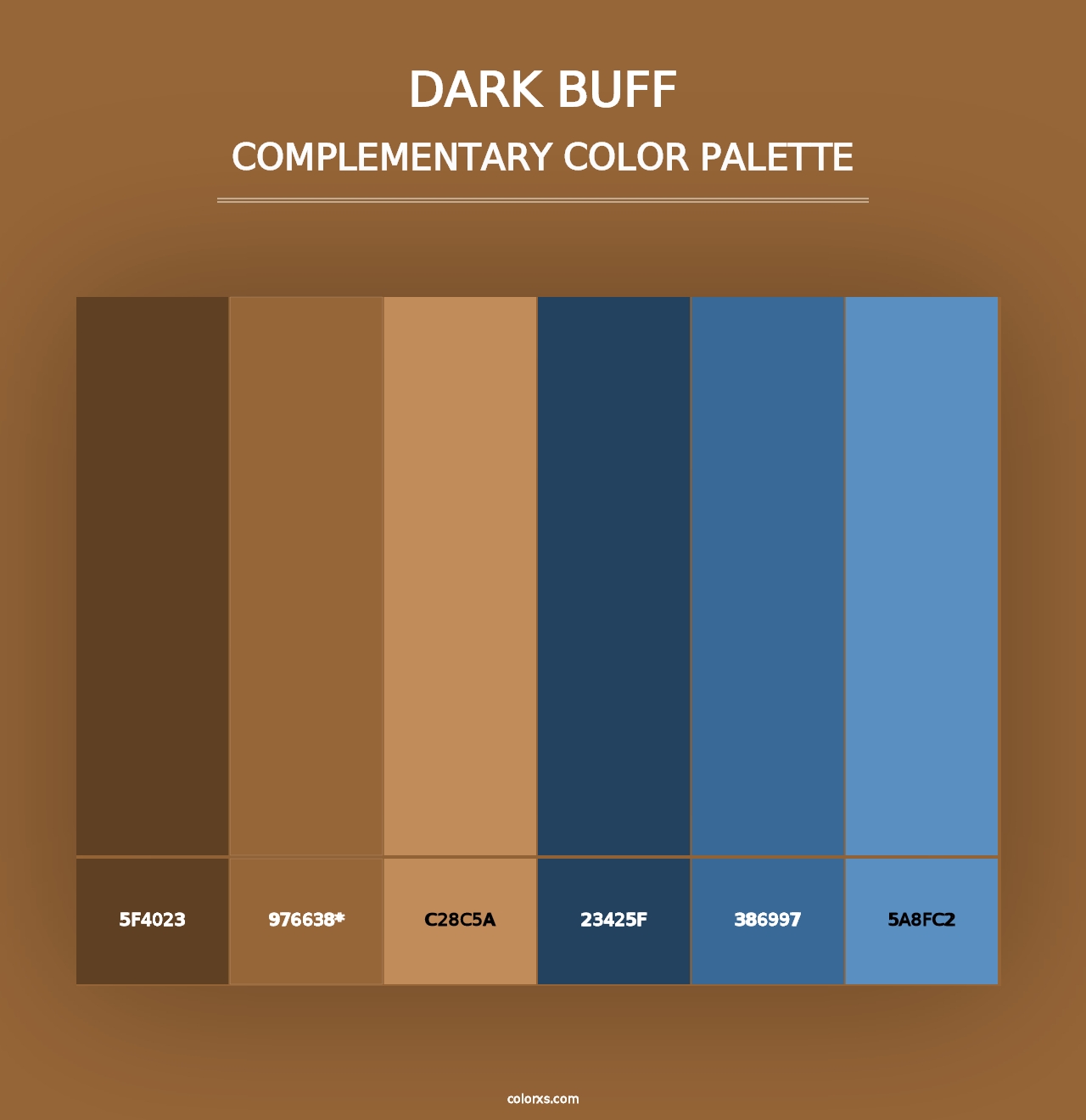 Dark Buff - Complementary Color Palette