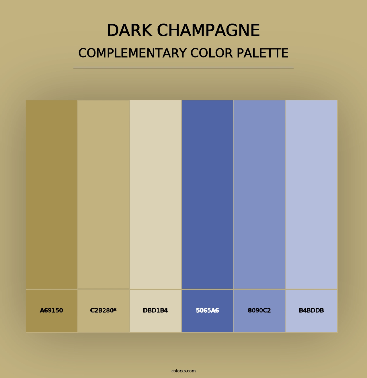 Dark Champagne - Complementary Color Palette