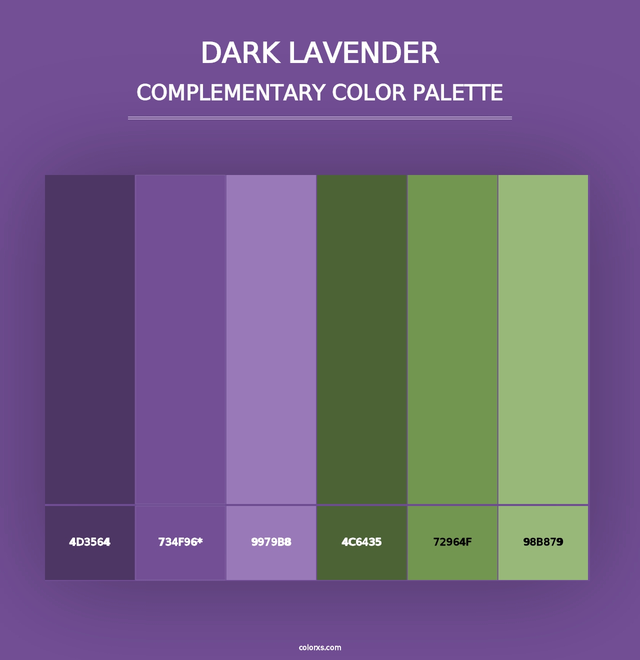 Dark Lavender - Complementary Color Palette