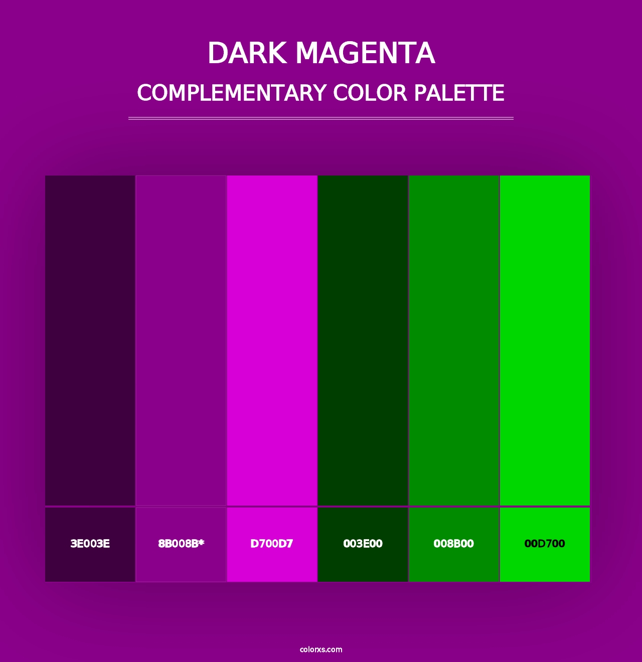 Dark Magenta - Complementary Color Palette