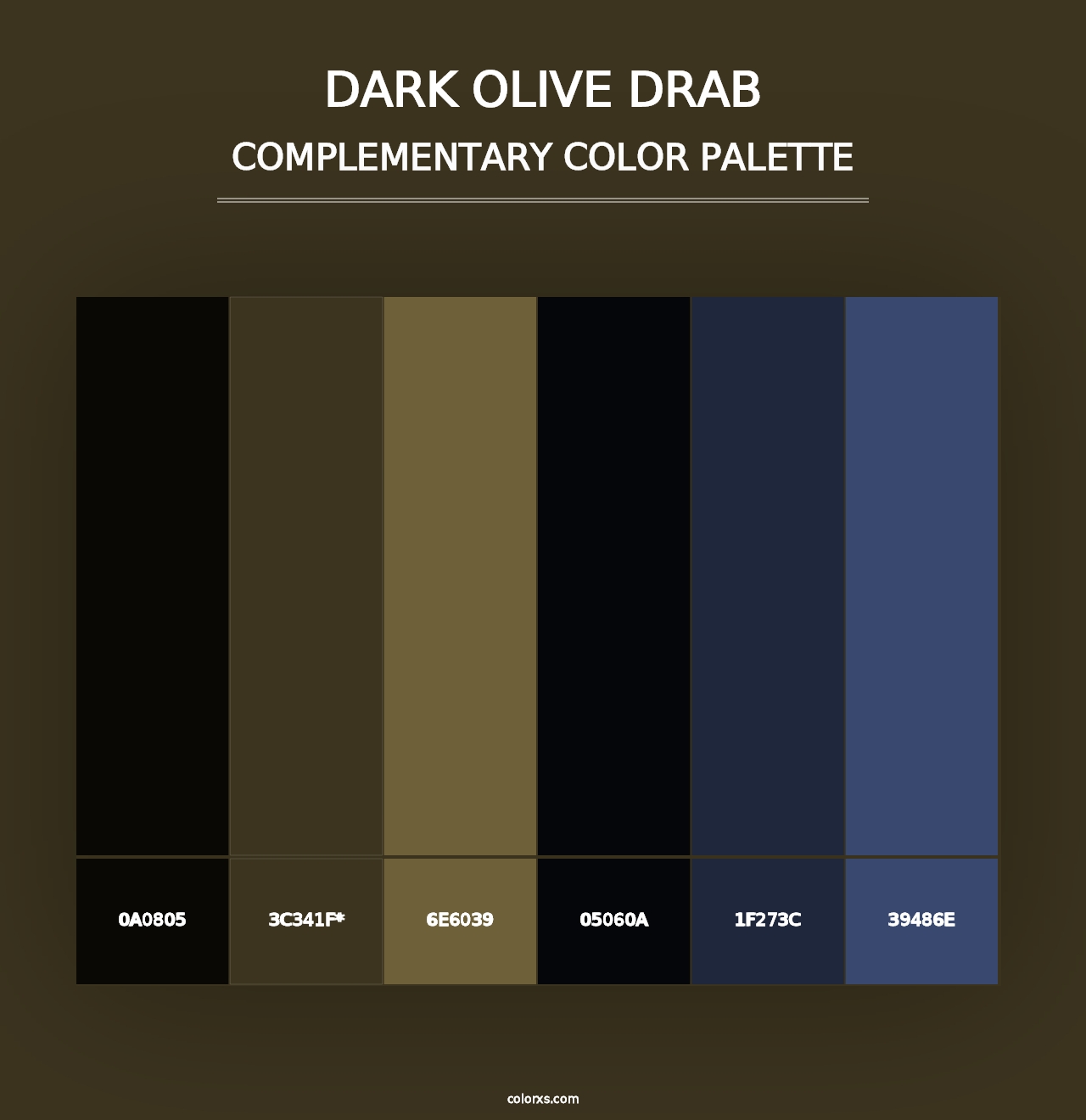 Dark Olive Drab - Complementary Color Palette